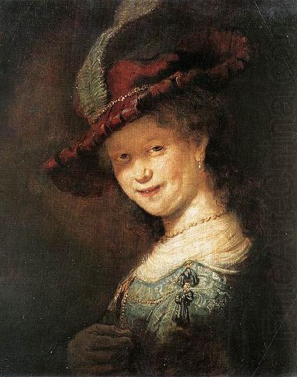 Portrait of the Young Saskia, REMBRANDT Harmenszoon van Rijn